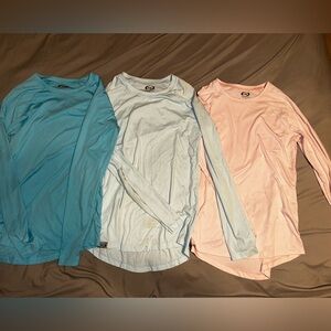 Under Armour Women's Muscle Tees - Blue, Light Blue, Pink